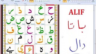 long Letters short letters Qaida lesson 2