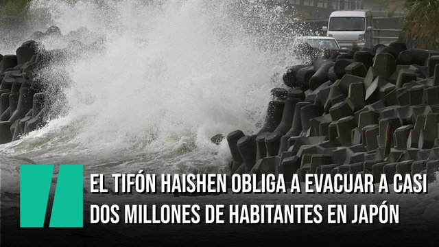 El tifón Haishen obliga a evacuar a casi dos millones de habitantes en el sur de Japón