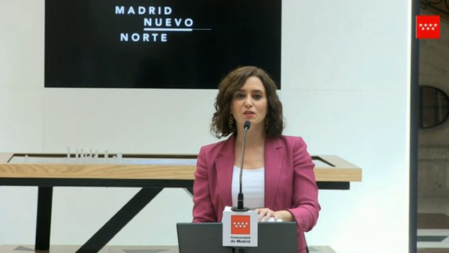 Ayuso destaca que Madrid Nuevo Norte supone certidumbre en momentos complicados