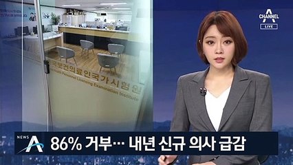 의대생 86%가 국가고시 거부…내년 신규 의사 급감