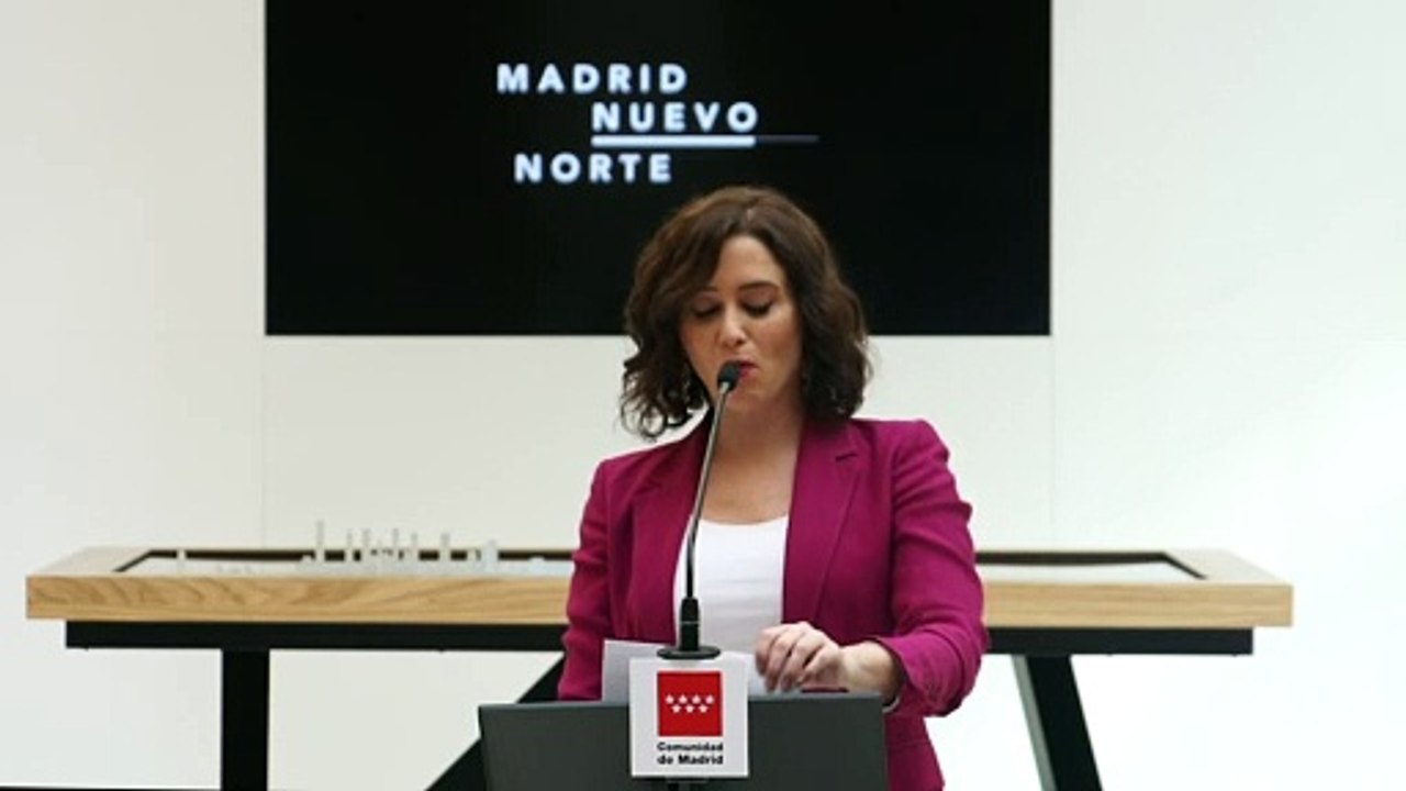 Isabel Díaz Ayuso presenta la maqueta digital de Madrid Nuevo Norte