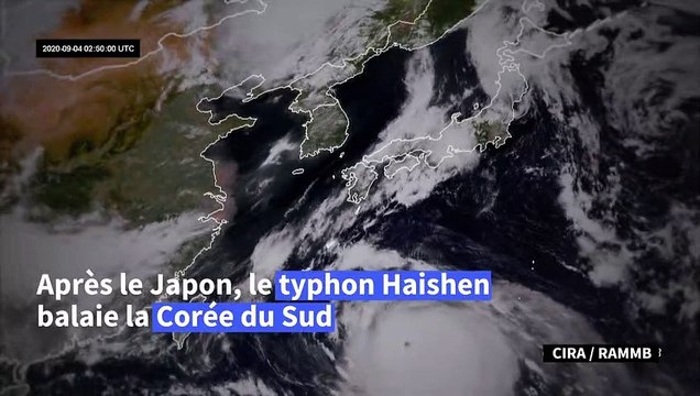 Après le Japon, le typhon Haishen frappe les côtes de la Corée du Sud