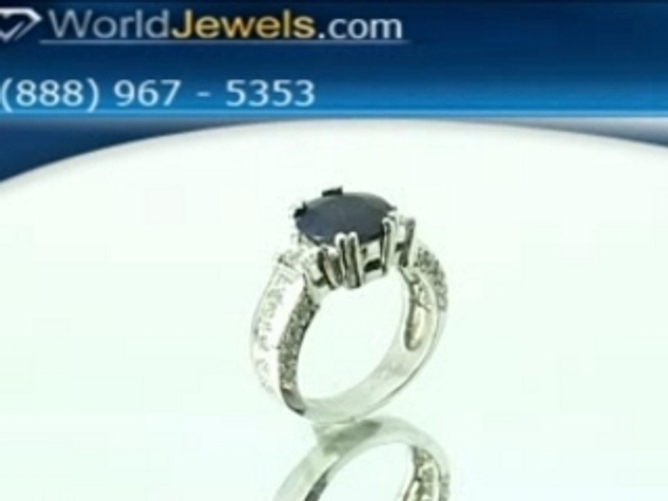 3.00 Carat Sapphire & .80 TCW Diamond Ring K-100