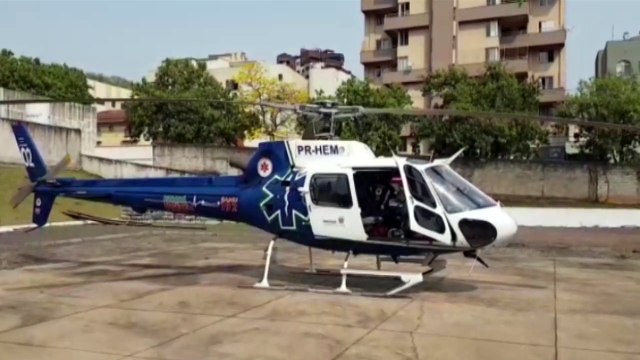 Com infarto, idoso de 91 anos é trazido de helicóptero de Nova Aurora a Cascavel