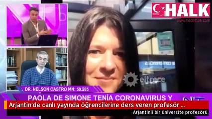 Profesör canlı yayında koronavirüsten öldü