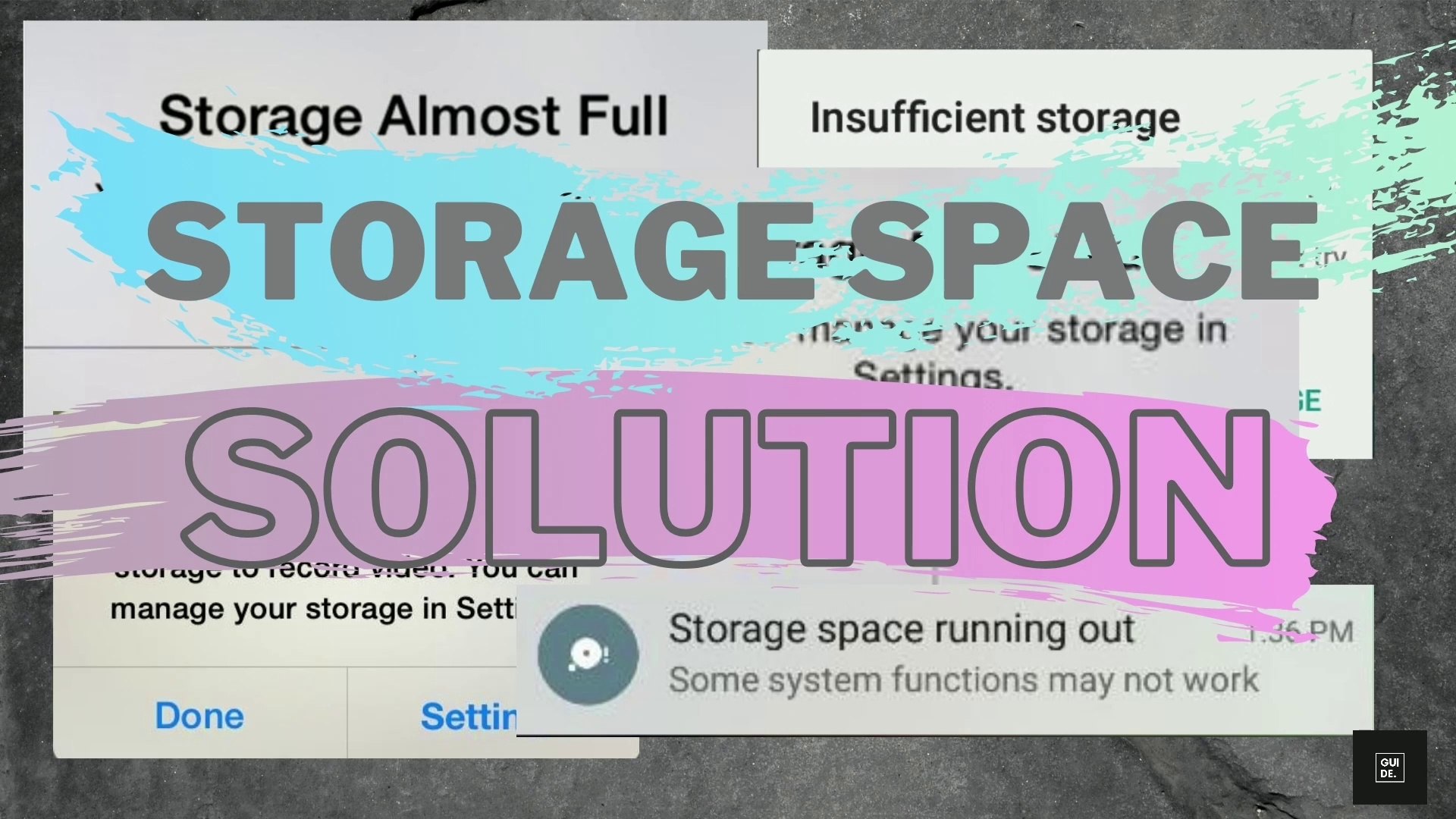 ⁣2 mins | How to Solve Storage Space Running Out | Thumbnails cache | Storage space solution in your 