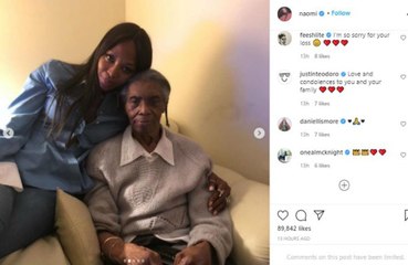 Naomi Campbell pays tribute to her beloved grandmother following her passing
