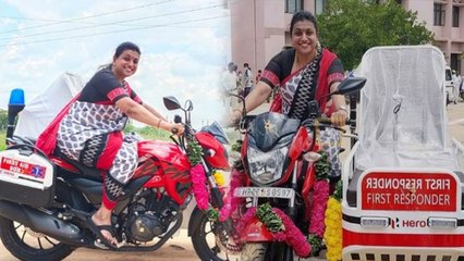 Bike Ambulance ஓட்டி கலக்கும் Roja MLA | Oneindia Tamil