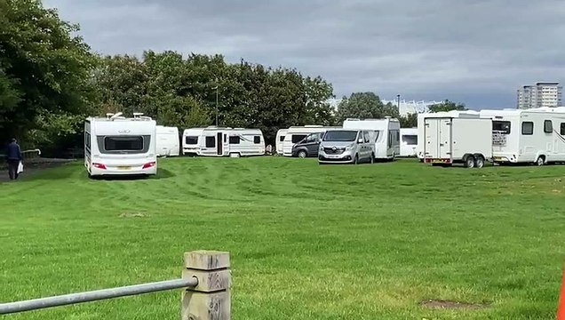 Caravans on Vaux site