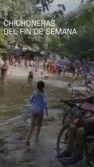 Vías, playas y santuarios repletos en pandemia
