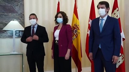 Ayuso se reúne con Mañueco y García-Page en Madrid
