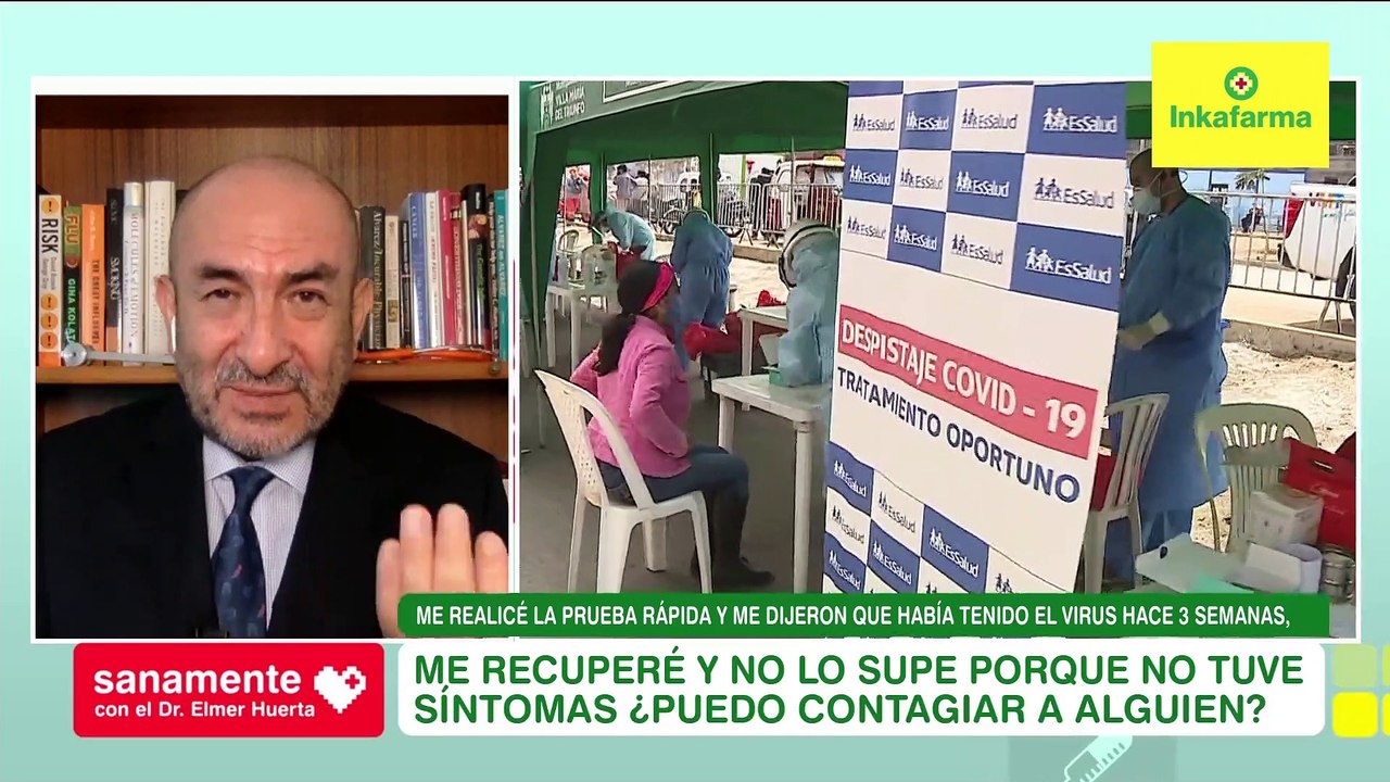 Tuve Covid-19 hace 3 semanas, ¿puedo contagiar? | Sanamente con el Doctor Elmer Huerta (HOY)