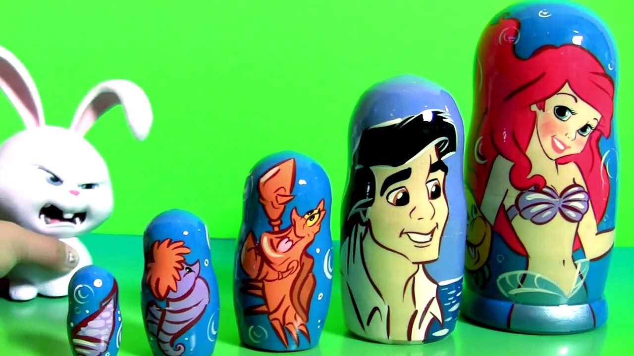 Disney The Little Mermaid Ariel Stacking Cups Nesting Toys Surprise