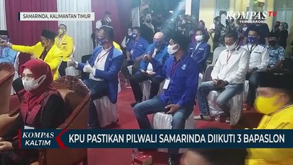 KPU Pastikan Pilwali Samarinda Diikuti 3 Bapaslon