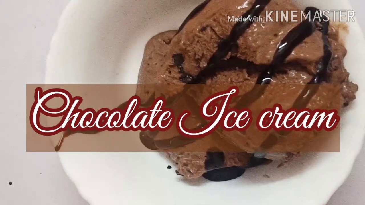 how to make chocolate ice cream Dark chocolate ice cream recipe by