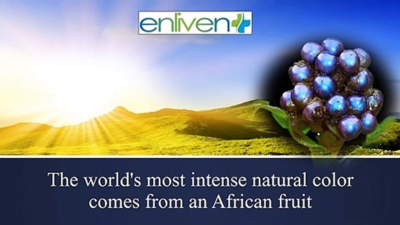 The world's most intense natural color comes from an African fruit.