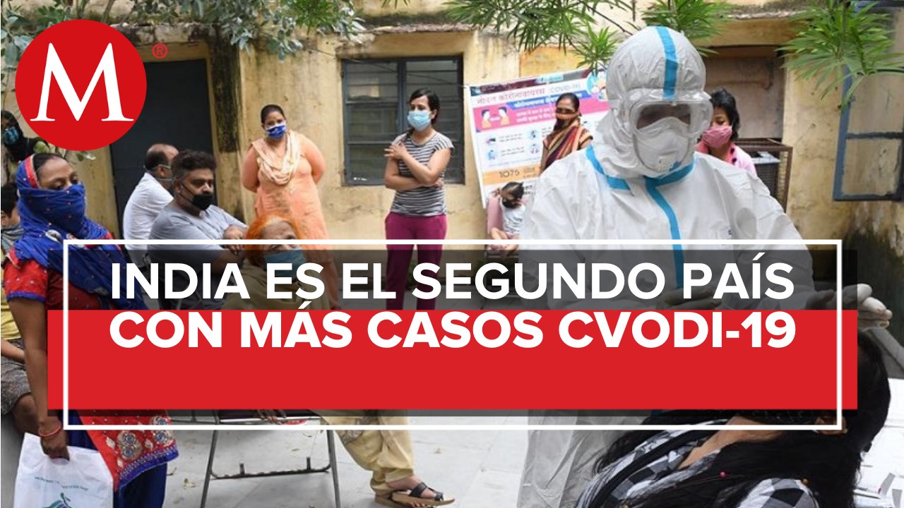La India supera a Brasil en contagios por coronavirus; es el segundo país con más casos
