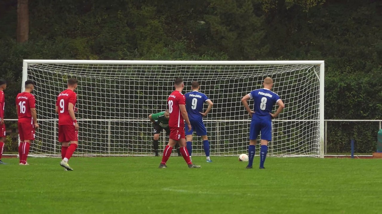 Das 1:0 für Petershütte gegen Osterode im Bezirkspokal durch Tilo Kopp