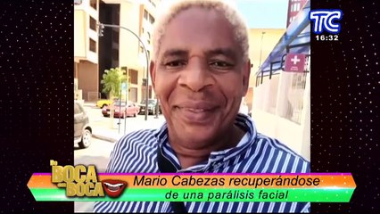 Actor Mario Cabezas continúa recuperándose de parálisis facial