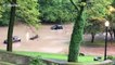 Severe thunderstorms in Ohio floods the roads of Cleveland