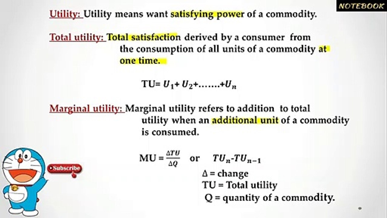 Video No.3 || Microeconomics|| Ch-2|| Part-1|| Utility|| Total & Marginal Utility||