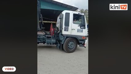 Lagi kanak-kanak bawa kenderaan, kali ini lori treler