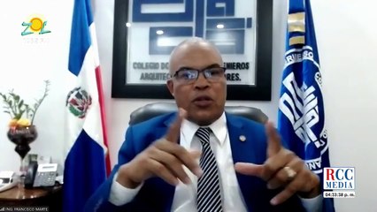 Francisco Matos Pdte. del CODIA pide al gobierno mas participación de esa institución