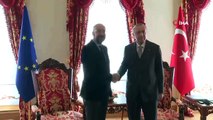 Cumhurbaşkanı Erdoğan, AB Konseyi Başkanı Charles Michel ile görüştü