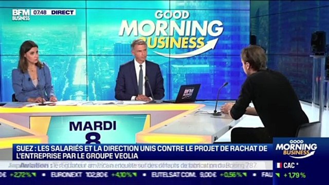 Mikael Henneton (Suez): Les syndicats de Suez demandent aux 90 000 salariés de l'entreprise d'observer un arrêt de travail de deux heures - 08/09