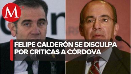 Tras mencionar al papá de Córdova, Calderón ofrece disculpas al consejero del INE