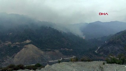 Antakya’da orman yangınına müdahale devam ediyor