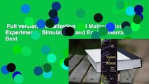 Full version  Visualization and Mathematics: Experiments, Simulations and Environments  Best