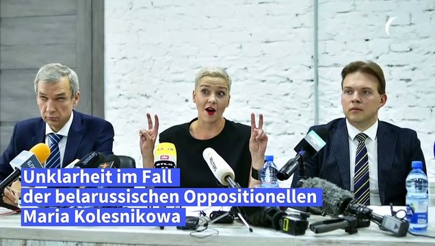 Belarus: Behörden melden Festnahme von Oppositionellen Kolesnikowa