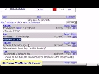World Of Warcraft - Navigating Thottbot