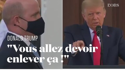 Ce journaliste a eu la meilleure réaction face à Trump lui demandant d'enlever son masque