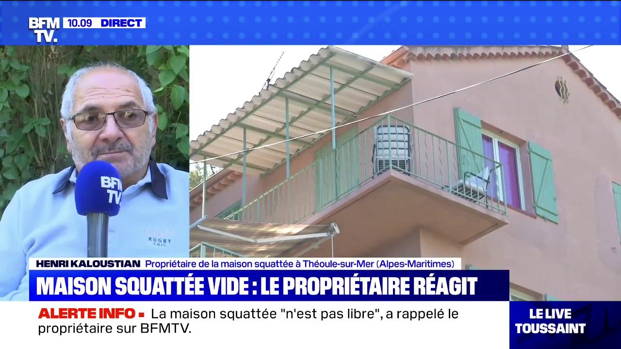 Henri Kaloustian (propriétaire de la maison squattée à Théoule-sur-Mer): "Je ne vais pas attendre un mois pour rentrer"