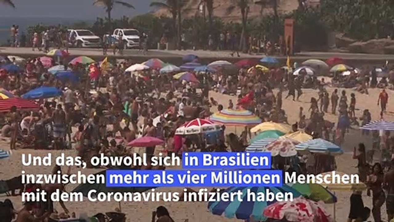 Strände in Rio wieder voll - trotz Corona