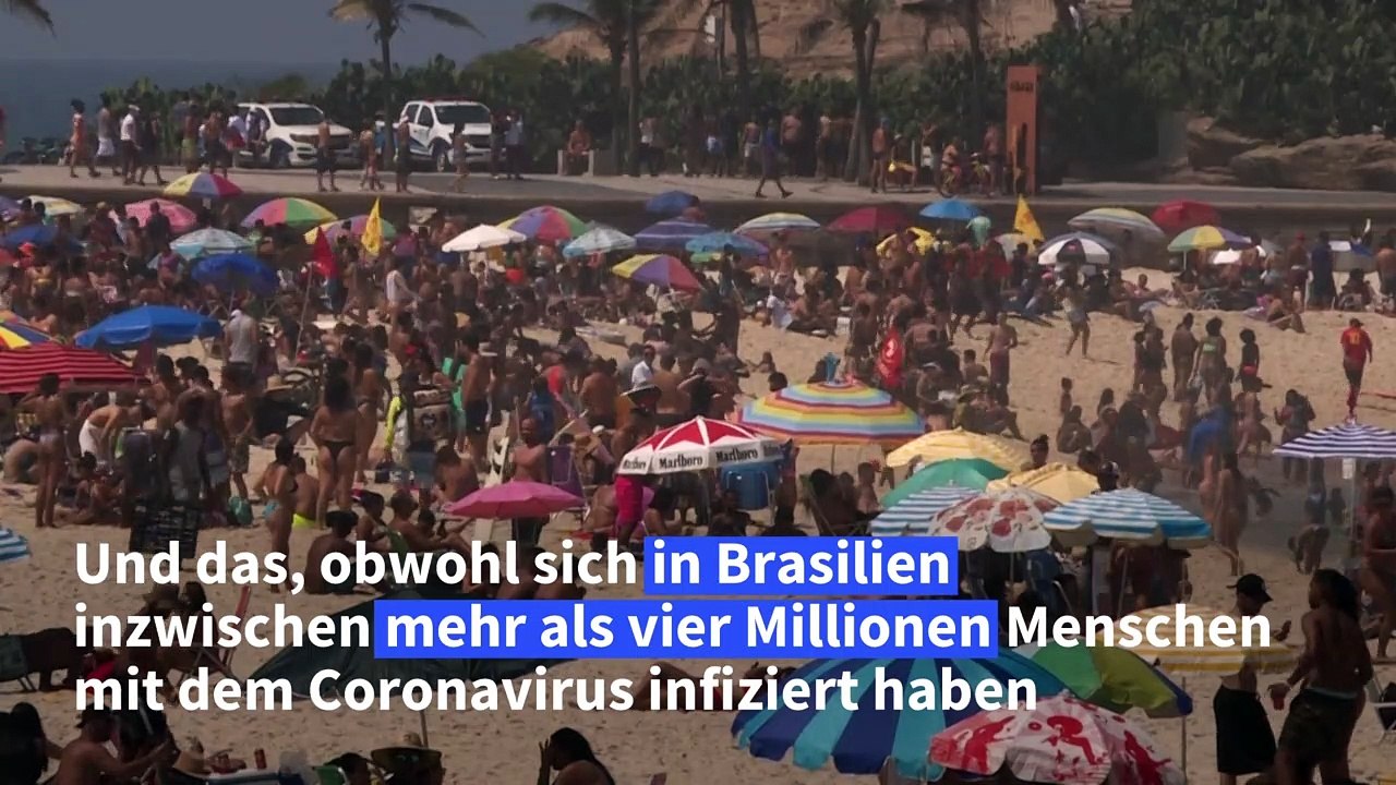 Strände in Rio wieder voll - trotz Corona
