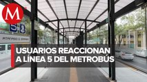 Entra en funcionamiento ampliación de la Línea 5 del Metrobús en la CdMx