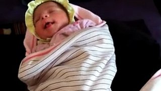 Cutest Newborn baby Adorable moments  one day old baby girl