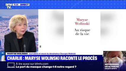 Maryse Wolinski: "Hier [au procès Charlie Hebdo], on a visionné des scènes qui étaient des scènes de guerre"