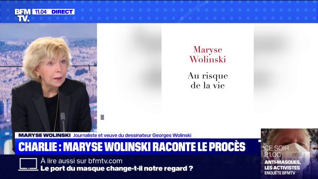 Maryse Wolinski: Hier [au procès Charlie Hebdo], on a visionné des scènes qui étaient des scènes de guerre