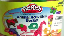 Learn COLORS Animals Play Doh Surprise Animal Activity Bucket 4 Toy Story Toys ｡◕‿◕｡