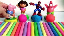 Learn Colors with Play Doh Surprises   Stacking Cups Nesting Toys Surprise Toys for Children ｡◕‿◕｡