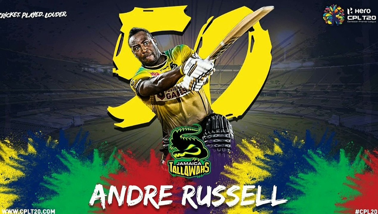 Andrew russel 50 blast in crebian premier league 2020 || andrew russel sixes cpl || circket sixes by andrew russel