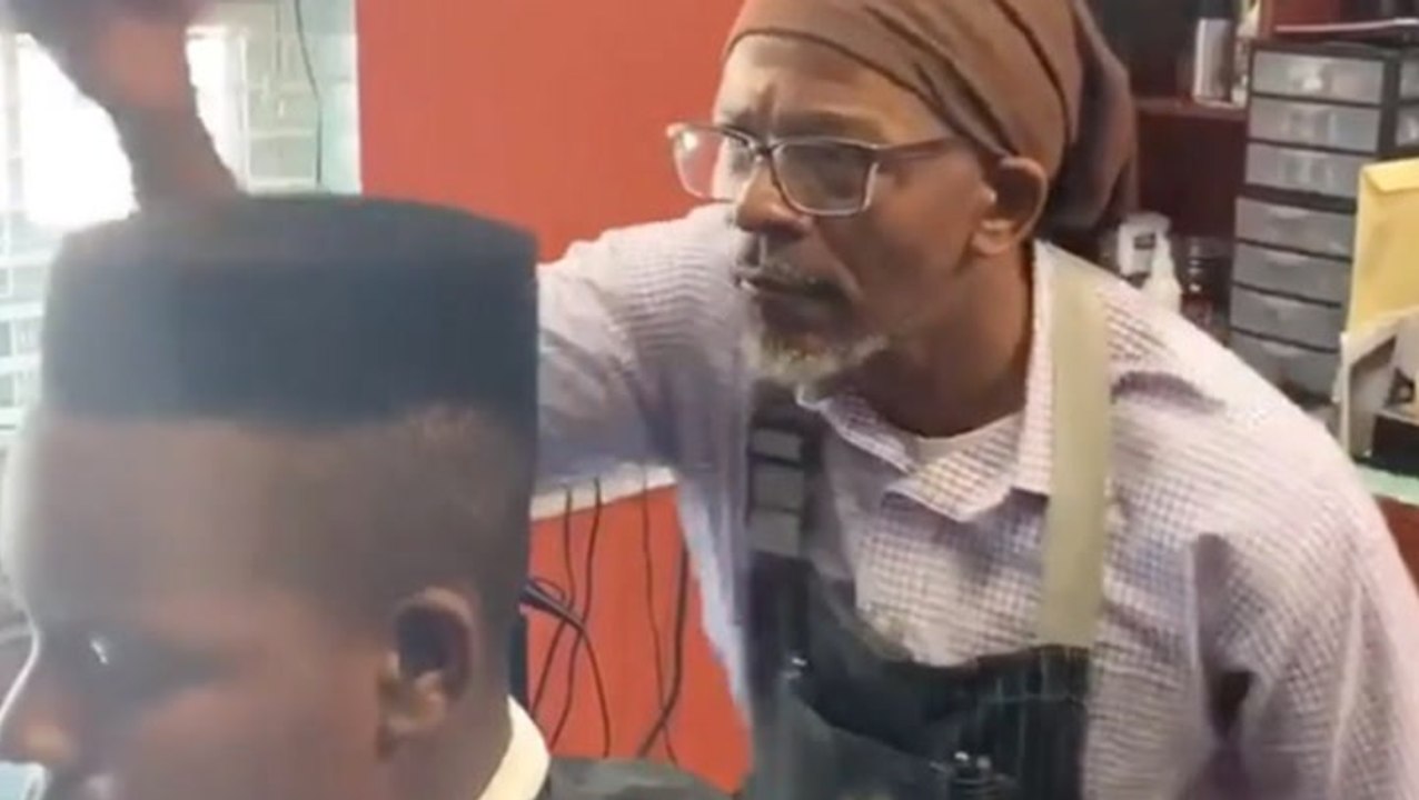 Barber Goes To Great Lengths To Give The Perfect Haircut