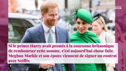 Meghan et Harry : La somme colossale qu'ils ont remboursée à la couronne britannique
