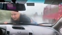 Car drags man along road for 20 kilometres in China