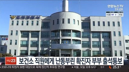 보건소 직원에게 난동부린 확진자 부부 출석통보