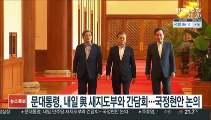 문대통령, 내일 與 새지도부와 간담회…국정현안 논의